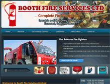Tablet Screenshot of boothfireservices.com